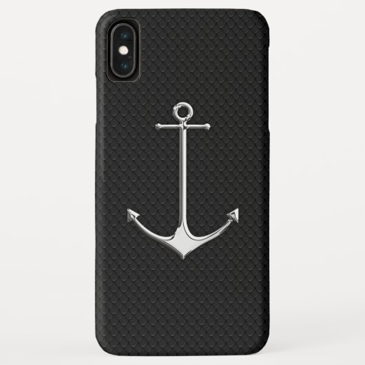 Chrome Anchor op slangenhuid Nautical Lifestyle Case-Mate iPhone Case (Achterkant)