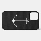Chrome Anchor op slangenhuid Nautical Lifestyle Case-Mate iPhone Case (Achterkant (horizontaal))