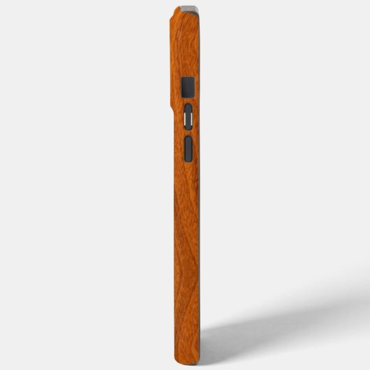 Chrome Anchor op Teak Veneer Style Case-Mate iPhone Case (Achterkant / Links)