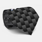 Chrome Aquarius Zodiac Sign Carbon Fiber Styles Stropdas (Opgerold)