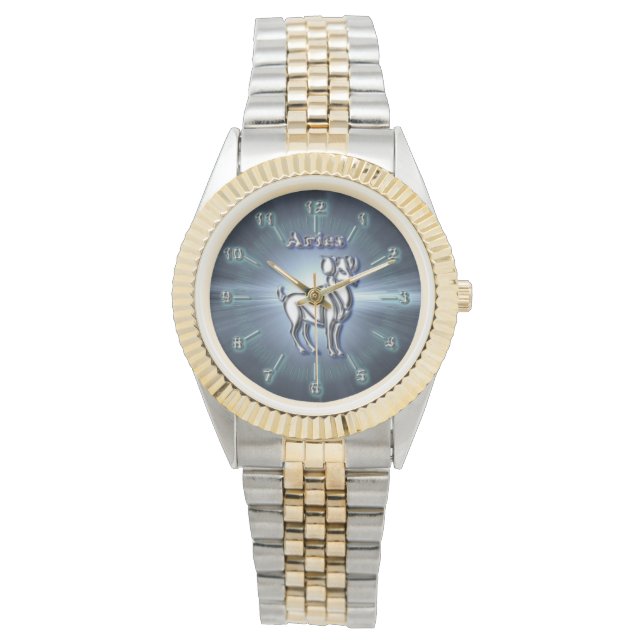 Chrome Aries Horloge (Voorkant)