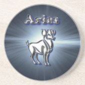 Chrome Aries Zandsteen Onderzetter (Voorkant)