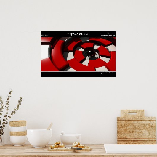 Chrome Ball 2 Poster (Keuken)