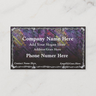 Chrome Barb Wire Visitekaartje