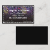 Chrome Barb Wire Visitekaartje (Voorkant / Achterkant)