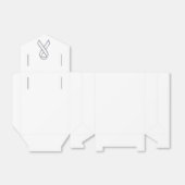 Chrome Belemmerde stijl Wit Ribbon Bewustheid Bedankdoosjes (Uitgevouwen)