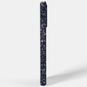 Chrome Black Ribbon Awareness Midnight Blue Case-Mate iPhone Case (Achterkant / Rechts)