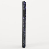 Chrome Black Ribbon Awareness Midnight Blue Case-Mate iPhone Case (Achterkant/rechts)