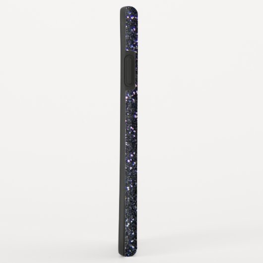 Chrome Black Ribbon Awareness Midnight Blue Case-Mate iPhone Case (Achterkant/rechts)