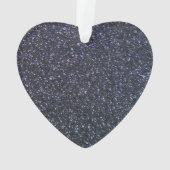 Chrome Black Ribbon Awareness Midnight Blue Ornament (achterkant)