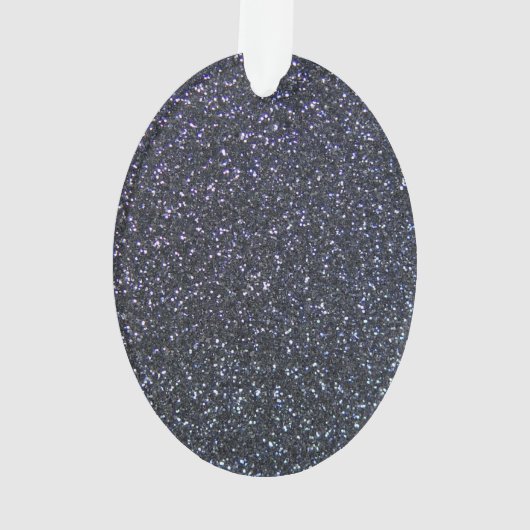 Chrome Black Ribbon Awareness Midnight Blue Ornament (achterkant)