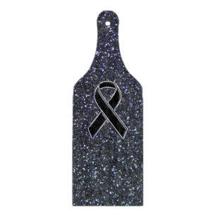 Chrome Black Ribbon Awareness Midnight Blue Snijplank