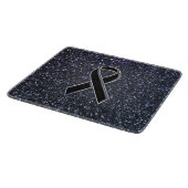 Chrome Black Ribbon Awareness Midnight Blue Snijplank (Hoek)