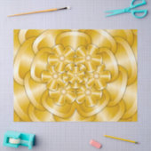 Chrome Bloemen - Gouden Weefseldocument Tissuepapier (Craft)