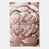 Chrome Bloemen - Koper Keukenhanddoek (Verticaal)