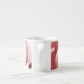 Chrome Bloemen - Rubescent Espresso Cup Kop (Achterkant)