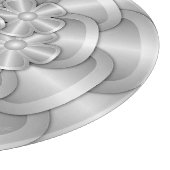 Chrome Bloemen - Zilveren snijplank (Hoek)
