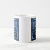 Chrome Blue Mona Kunst Koffiemok (Center)