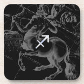 Chrome Boogschutter Sterrenbeeld Hevelius circa 16 Bier Onderzetter (Voorkant)