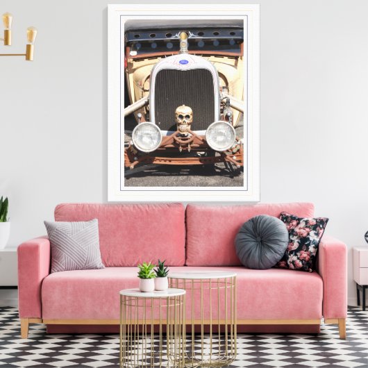 Chrome-Botten Canvas Afdruk (Insitu (Woonkamer))