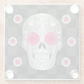 Chrome Calavera Glass Onderzetter (Achterkant)