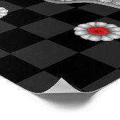 Chrome Calavera-Poster Poster (Hoek)