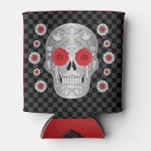 Chrome Calavera (Rode Roos) Blikje Koeler (Voorkant)