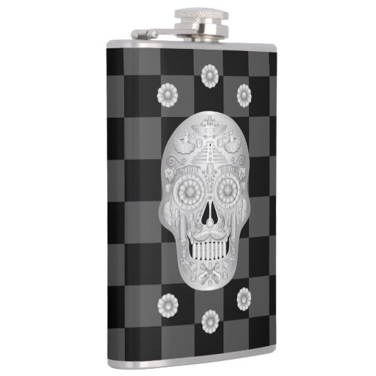 Chrome Calavera Watch Heupfles (Rechts)