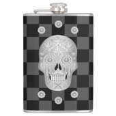 Chrome Calavera Watch Heupfles (Voorkant)