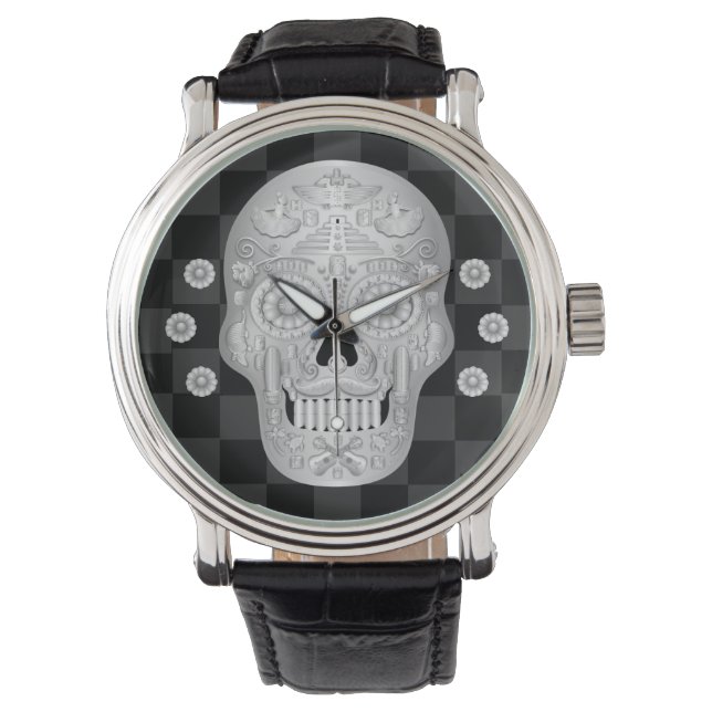 Chrome Calavera Watch Horloge (Voorkant)