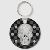 Chrome Calavera Watch Sleutelhanger (Achterkant)