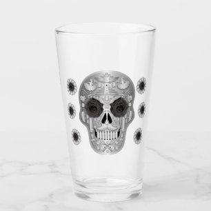 Chrome Calavera (zwart Roos) Glas