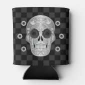 Chrome Calavera (Zwarte Roos) Koelbox Blikjeskoeler (Achterkant)