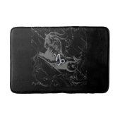 Chrome Capricorn Zodiac Symbol op Hevelius Badmat (Voorkant)