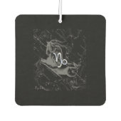 Chrome Capricorn Zodiac Symbol op Hevelius Luchtverfrisser (Voorkant)
