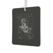 Chrome Capricorn Zodiac Symbol op Hevelius Luchtverfrisser (Links)