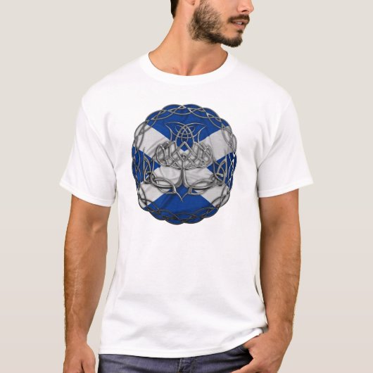 Chrome Celtic Knot Thistle T-shirt (Voorkant)