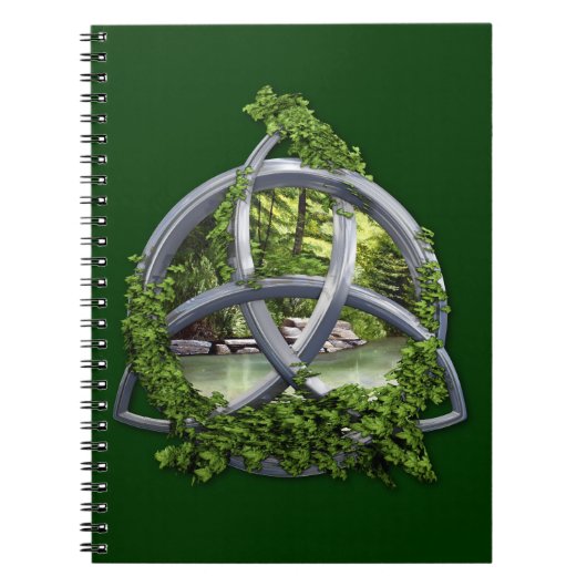 Chrome Celtic Trinity Knot Notitieboek (Voorkant)