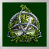 Chrome Celtic Trinity Knot Poster (Voorkant)
