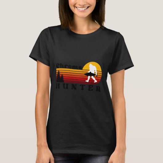 Chrome Chaser Steelhead Vist Retro Sunset T-shirt (Voorkant)
