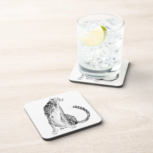 Chrome Cheetah Bier Onderzetter (Rechterzijde)