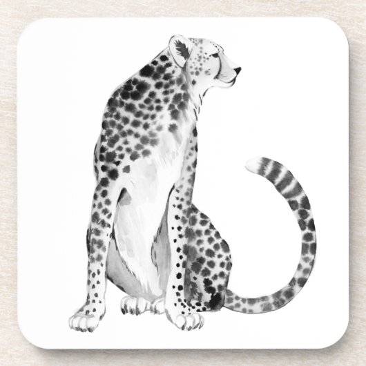 Chrome Cheetah Bier Onderzetter (Voorkant)