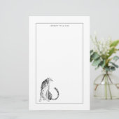 Chrome Cheetah Briefpapier (Staand voorkant)