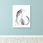 Chrome Cheetah Canvas Afdruk (Insitu (Houten vloer))