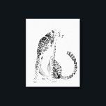 Chrome Cheetah Canvas Afdruk<br><div class="desc">Chrome Cheetah I van Grace Popp. Een grote cheetah kijkt naar zijn kant met zijn staart zachtjes zwaaien. | 164398Z</div>