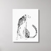 Chrome Cheetah Canvas Afdruk (Voorkant)