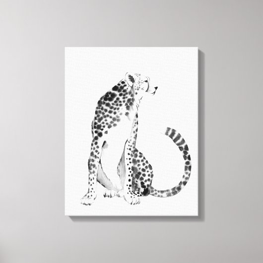 Chrome Cheetah Canvas Afdruk (Voorkant)