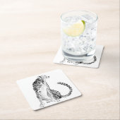 Chrome Cheetah Kartonnen Onderzetters (Insitu)