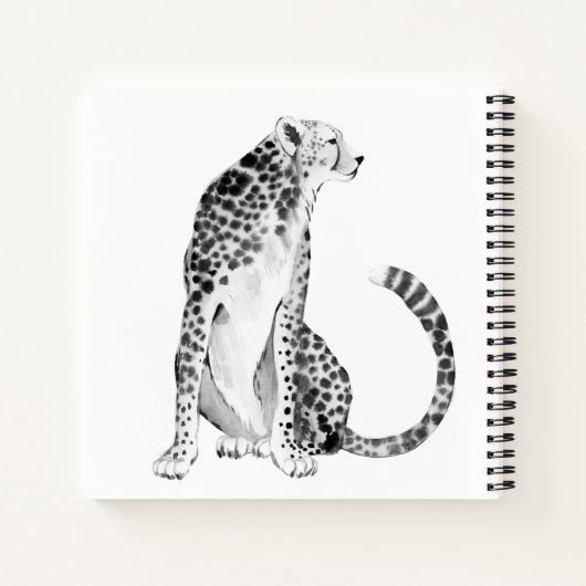 Chrome Cheetah Notitieboek (Achterkant)