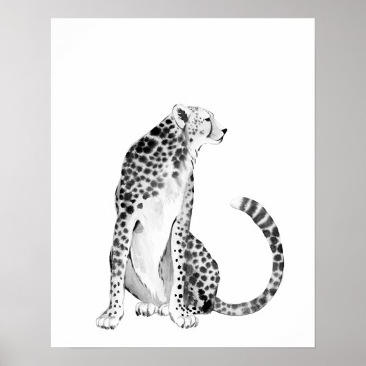 Chrome Cheetah Poster (Voorkant)